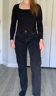 Black Straight leg jeans