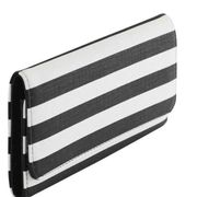 Kut From The Kloth Wallet Billfold Black & White Striped New