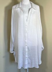 White Swimming Suit Coverup - Size 1X