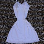 Victoria's Secret Vintage White Lace Night Gown Slip Dress