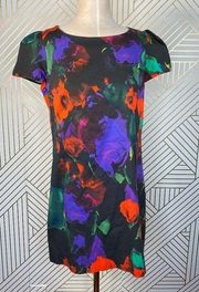 Milly of New York Abstract Painterly Floral Dress