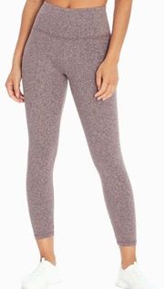 melange capri tan Heathered high waisted leggings