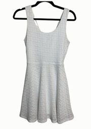 Socialite White Mini Sundress A-line Size Small