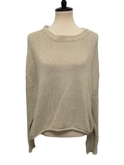 Tan Knit Long Sleeve Sweater