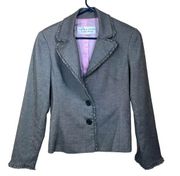 Trina Turk  Gray and Pink Blazer size 10