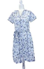 eShakti Floral short sleeve dress size XL runs smaller