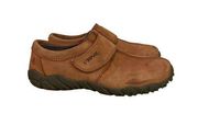 Teva Womens Leather Tan Slip on Hiking Shoes Adjustable Velcro Size 10