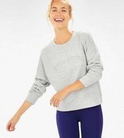 FABLETICS Never Settle Stacey Gray Pullover Sweater Sweatshirt Size Medium