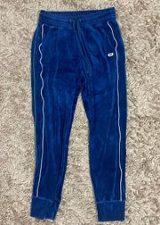 Y2K Blue Velour Joggers