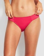 NWT  Quilted Hipster Bikini Bottoms in Persian Pink