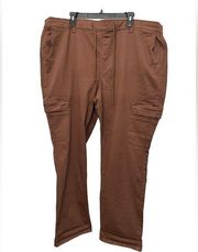 Torrid Pull On Boyfriend Straight Stretch Twill Cargo Pants Size 4R Brown NWT