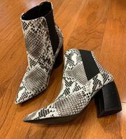 Snakeskin Booties