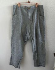 Acacia Cotton/Hemp High Rise Pants Boho Lagenlook XL