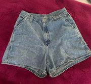 Denim High Waisted Mom Shorts