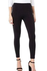 NWT Liverpool Reese Ponte Knit High Rise Ankle Legging Pull On in Black 2 / 26