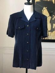 Vintage R&M Richards Structured Rayon Shirt 10