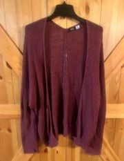 BDG Urban Outfitters  Sweater Open Front Cardigan Womens XS-TP Oversized Mauve