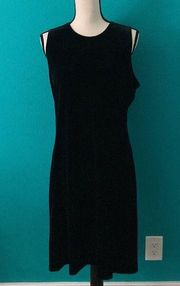 Ronni Nicole Women's Long Black Velvet Dress