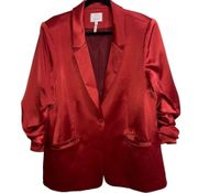 NEW NWOT Cinq A Sept Kylie Satin Blazer In Red