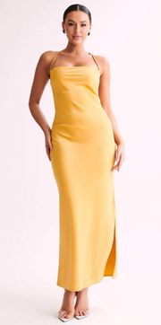 Sydney Straight Neck Slip Maxi Dress