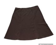 Notations Mocha Brown A Line Midi Skirt Women’s Plus Size 20