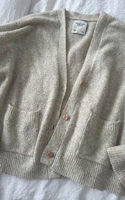 Abercrombie Tan Cardigan 