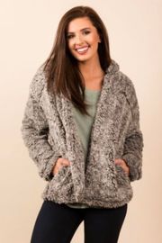 Grey Fuzzy Jacket