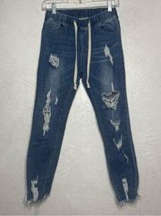 American Bazil Boutique Distressed Pull on Jeggings