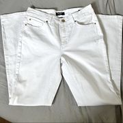 Nine West White Bryant Park Slim Jeans, Size 6‎