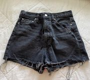 Urban Outfitters Black Girlfriend High-Rise Shorts