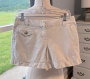 Ann Taylor Khaki Cotton Shorts Womens 4