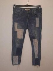 Rich & Skinny Patchwork Jeans Size 26 USA