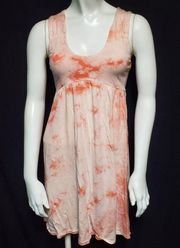 Soybu Pink & Orange Tie Dye Dress (Small)