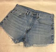 Levi’s  550 Distressed Denim Cutoff Jean Shorts Size 6