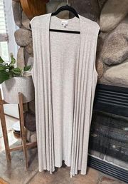 Lularoe Cream Shrug/kimono