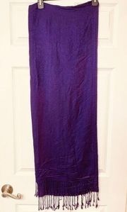 Gorgeous purple paisley pashmina scarf