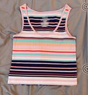 multicolored striped tank top!