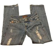 Miss Me Jeans Distressed Flare Tanya Jeans size 28 womens