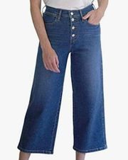 Levi’s  Mile High Cropped Wide Leg Jeans Women's 26 Button Fly