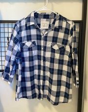 Sonoma checkered flannel — large
