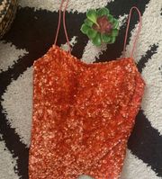 Glitter Sequin Cami Blouse Medium