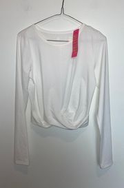 NWT  Luxletic White Longsleeve Crop Top