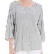 Max Studio Womens Mini-Stripe Jersey Knit T-Shirt