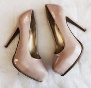 Nude Vera Wang platform heels size 7.5