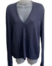 Lafayette 148 New York Semi Sheer Sparkle Cardigan