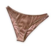 Ramy Brook Women’s Isla Blush Pink Sparkle Knit Bikini Bottoms Size Medium