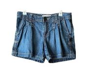 Ralph Lauren Polo Jean Denim pleated front shorts. Size 6