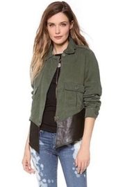 BB Dakota Collective army leather utility jacket