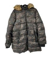 Lane Bryant Camouflaged Puffer Parka Hooded Coat 18 20