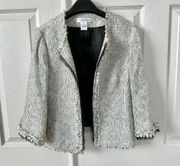 White House Black Market tweed crop jacket